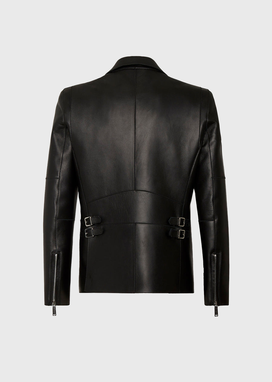 Dsquared2 Leather Biker Blazer DSQ-71BN0979