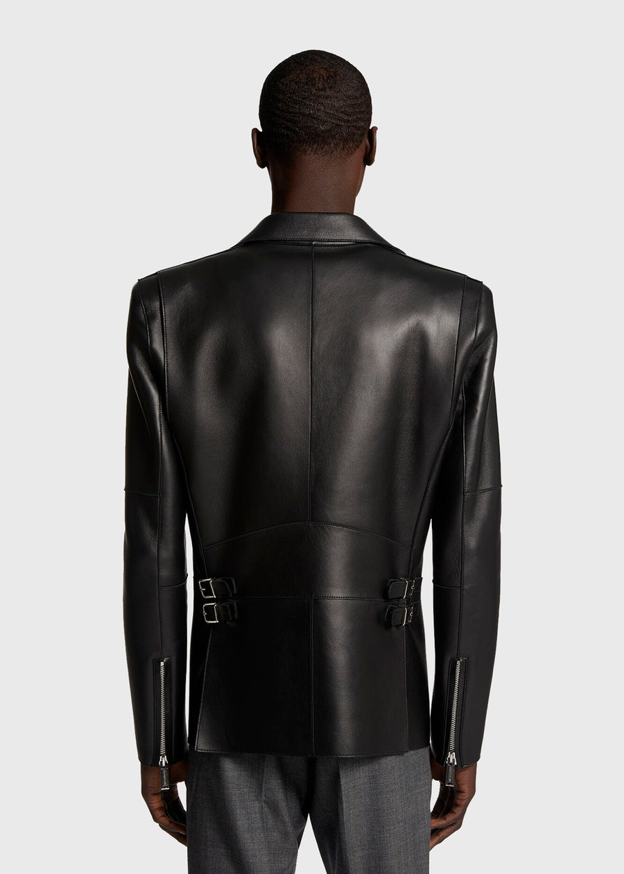 Dsquared2 Leather Biker Blazer DSQ-71BN0979