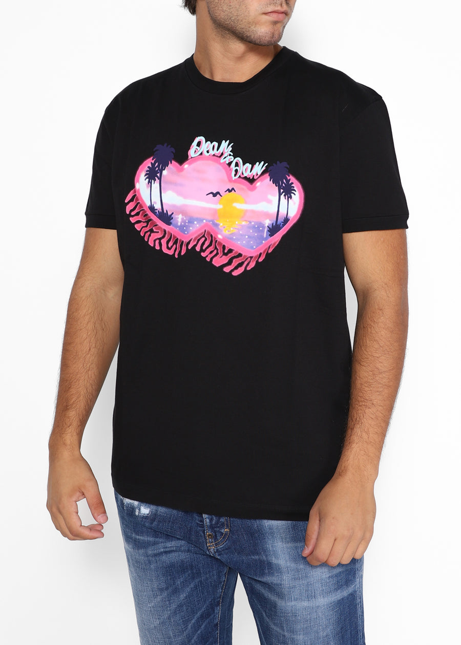 Dsquared2 T-Shirt estmpada DSQ-71GD1385