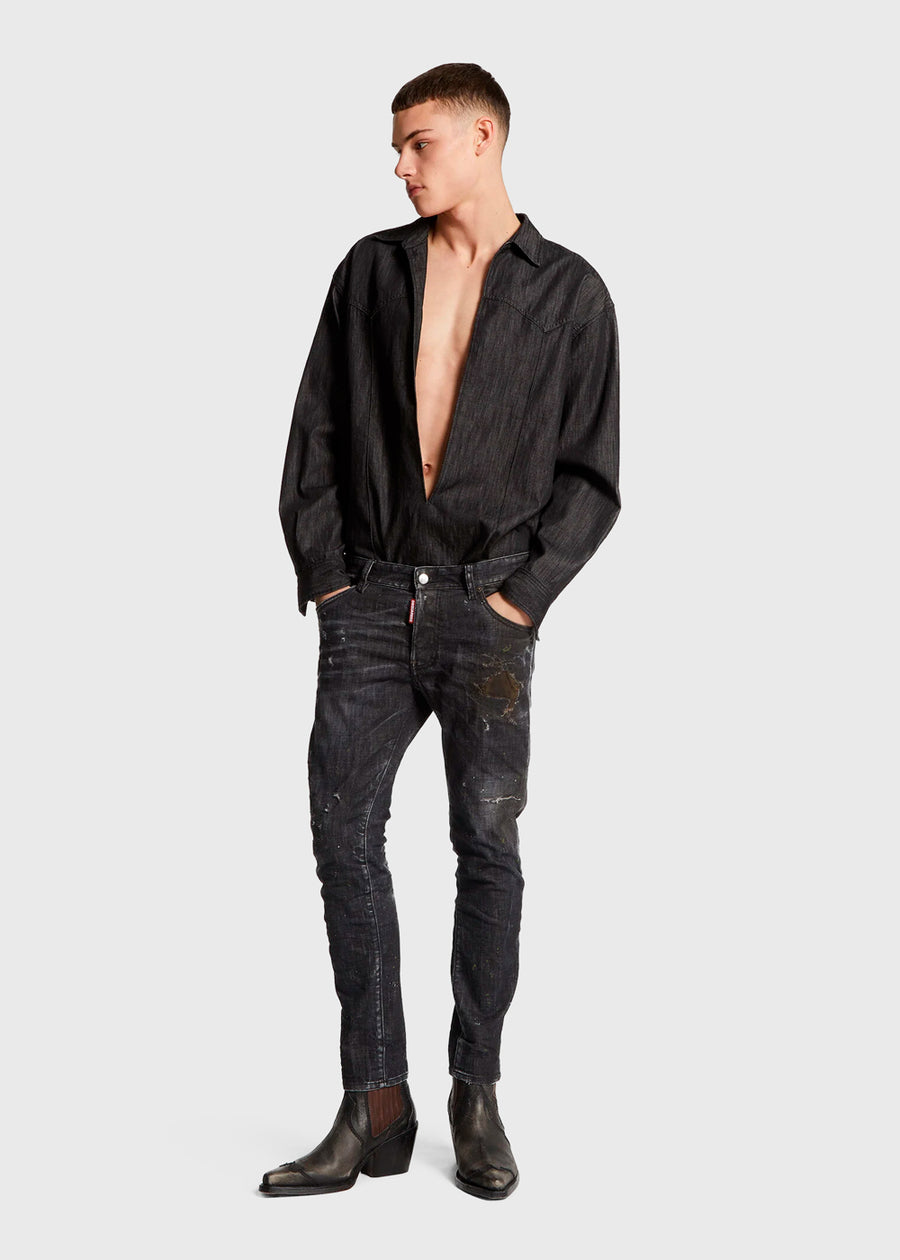 Dsquared2 Jeans Black Nirvana Wash Skater DSQ-71LB1665