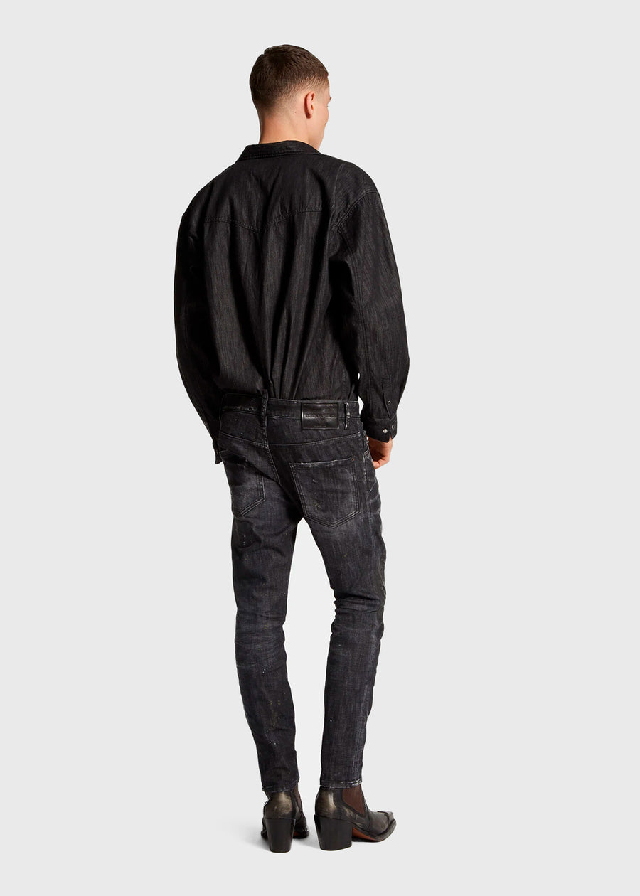 Dsquared2 Jeans Black Nirvana Wash Skater DSQ-71LB1665