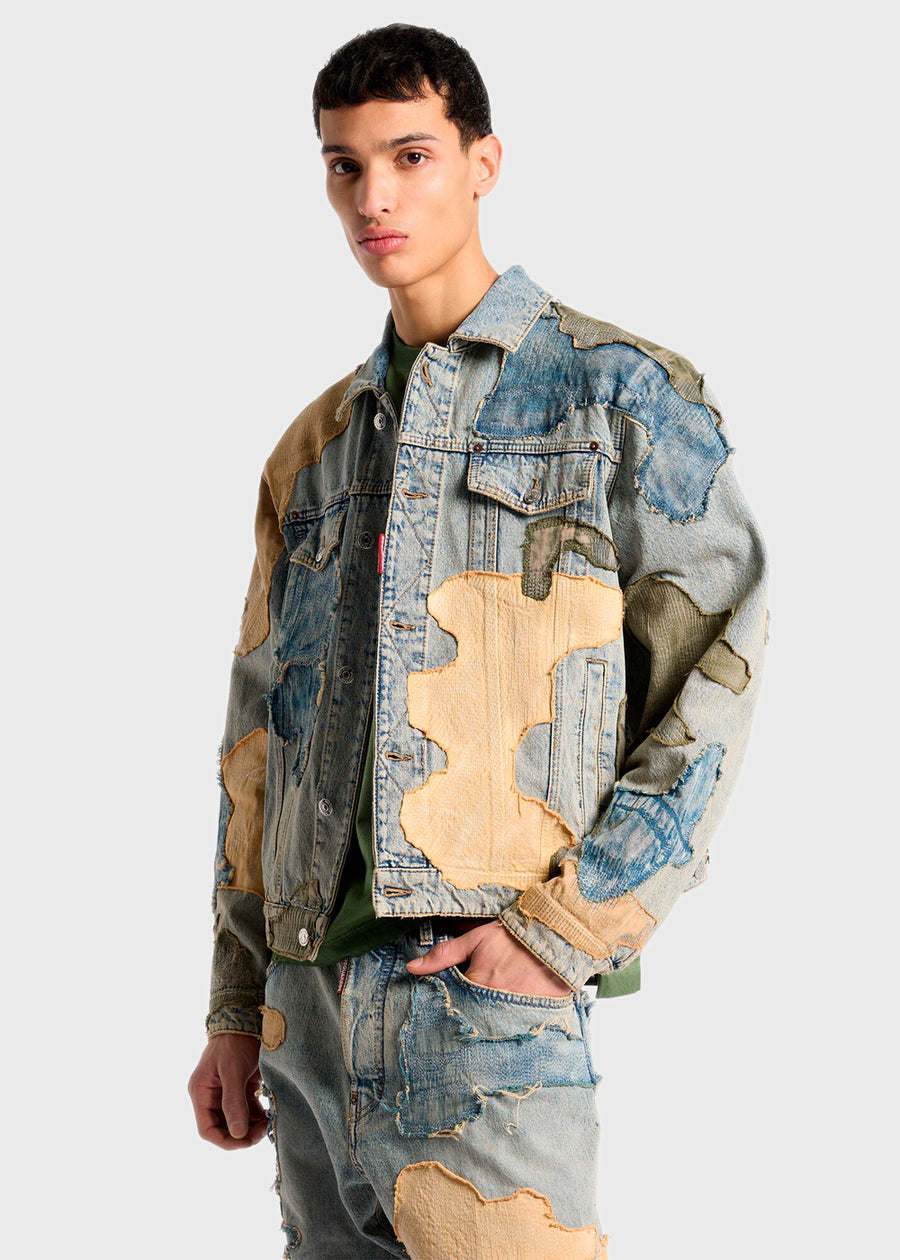 Dsquared2 Chamarra Mezclilla Camuflaje DSQ-74AM1733