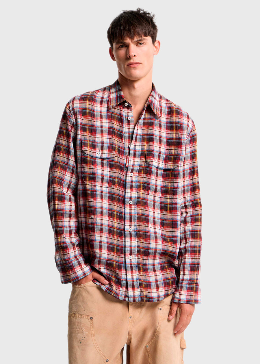 DSQUARED2 Camisa de cuadros DSQ-74DM1006