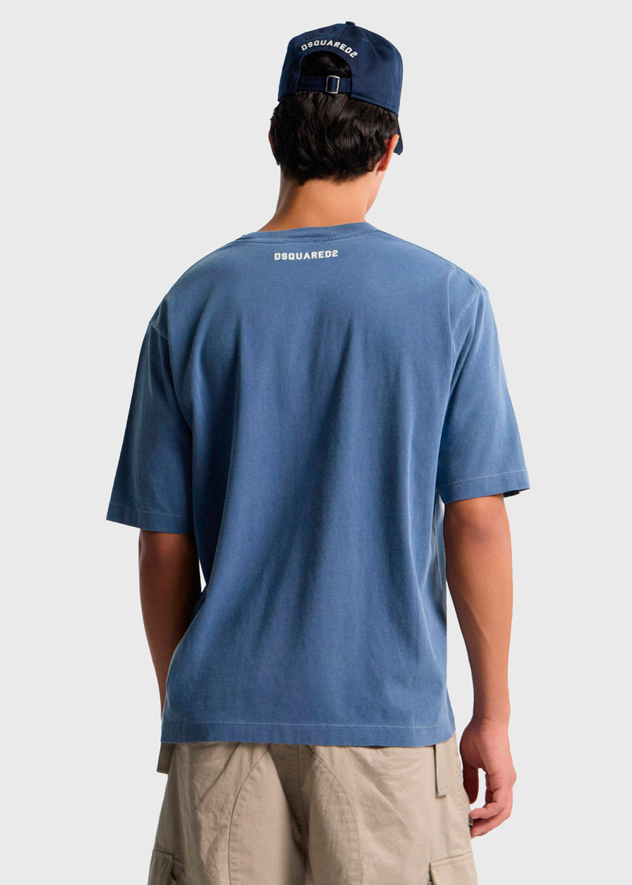 DSQUARED2 T-shirt Relaxed Fit "Bad² Boys Club" DSQ-74GD1529