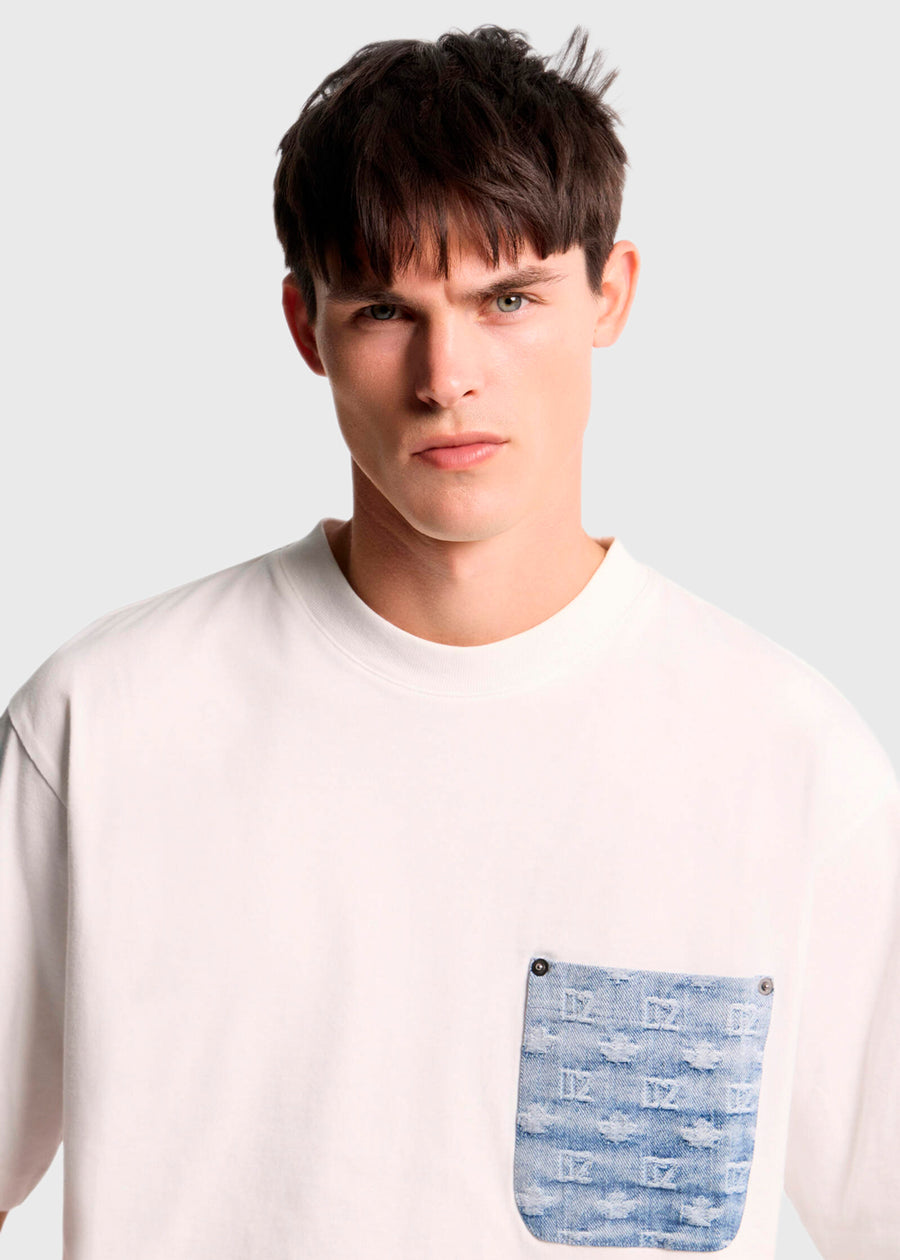 DSQUARED2 Playera de Cuello Redondo DSQ-74GD1554