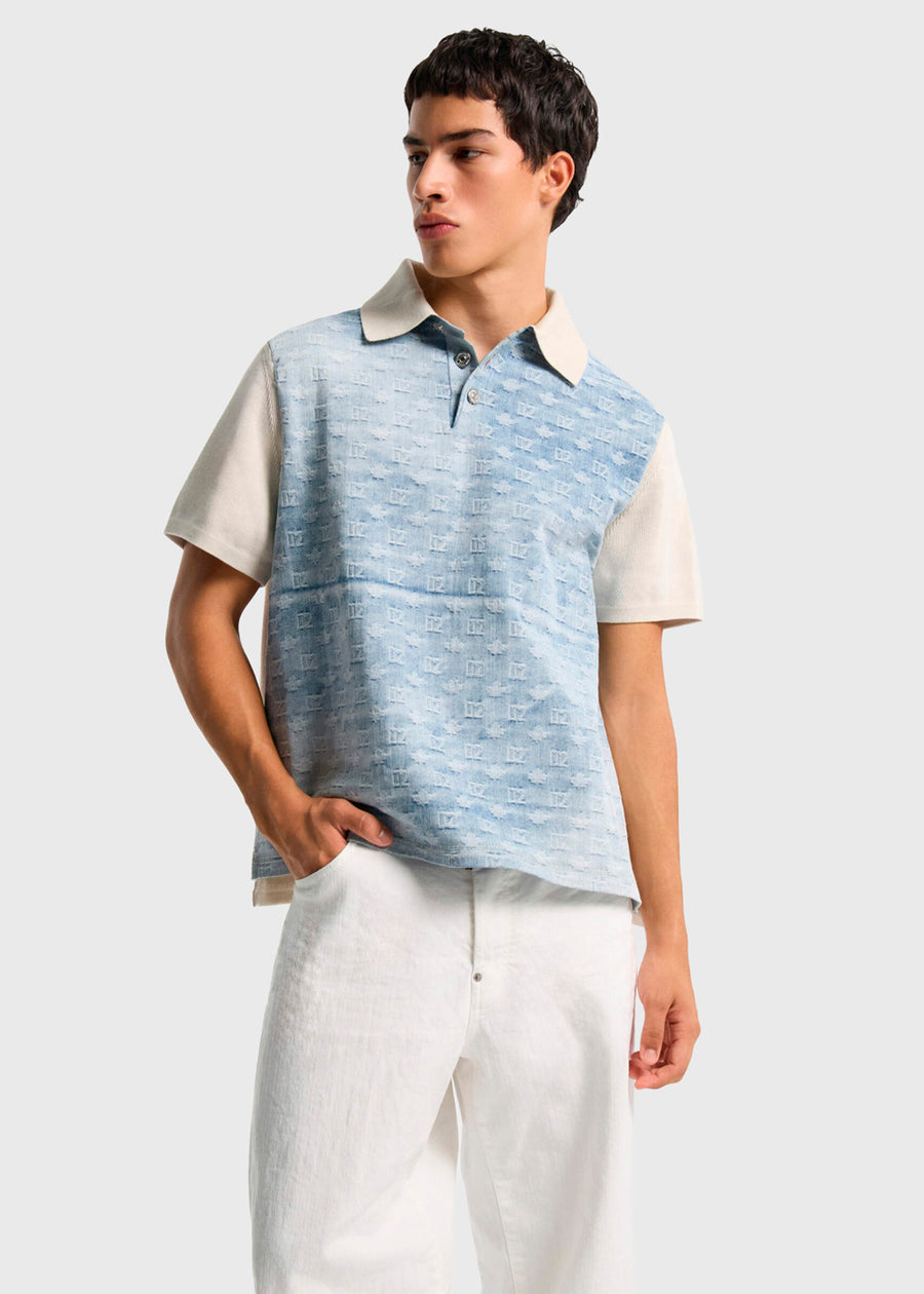 DSQUARED2 Playera Tipo Polo de Punto DSQ-74HA1607
