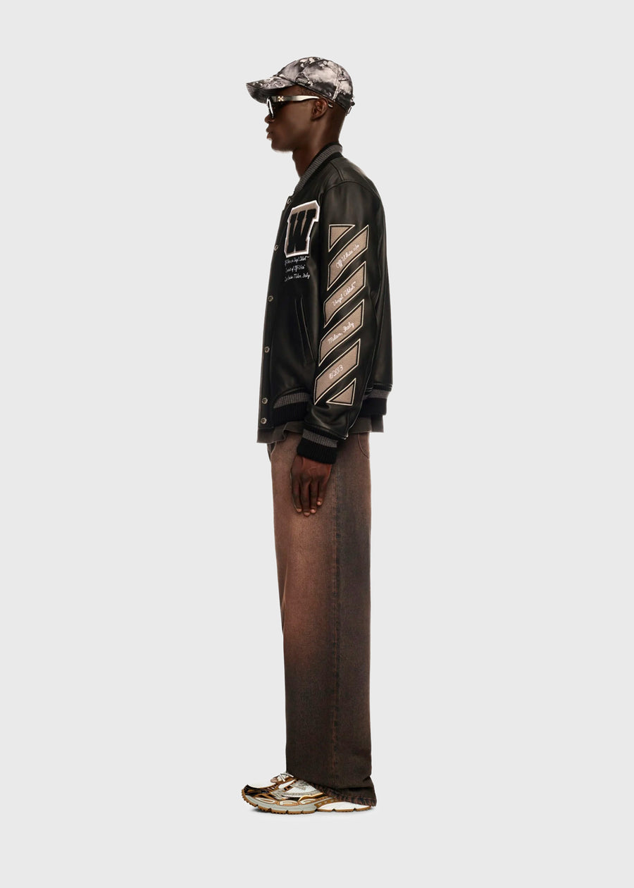Off-White Chamarra de piel FFW-OMJA122C