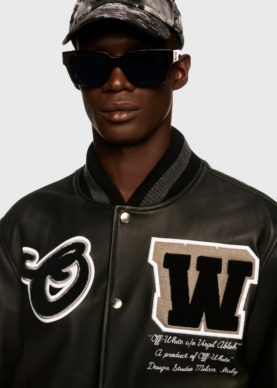 Off-White Chamarra de piel FFW-OMJA122C