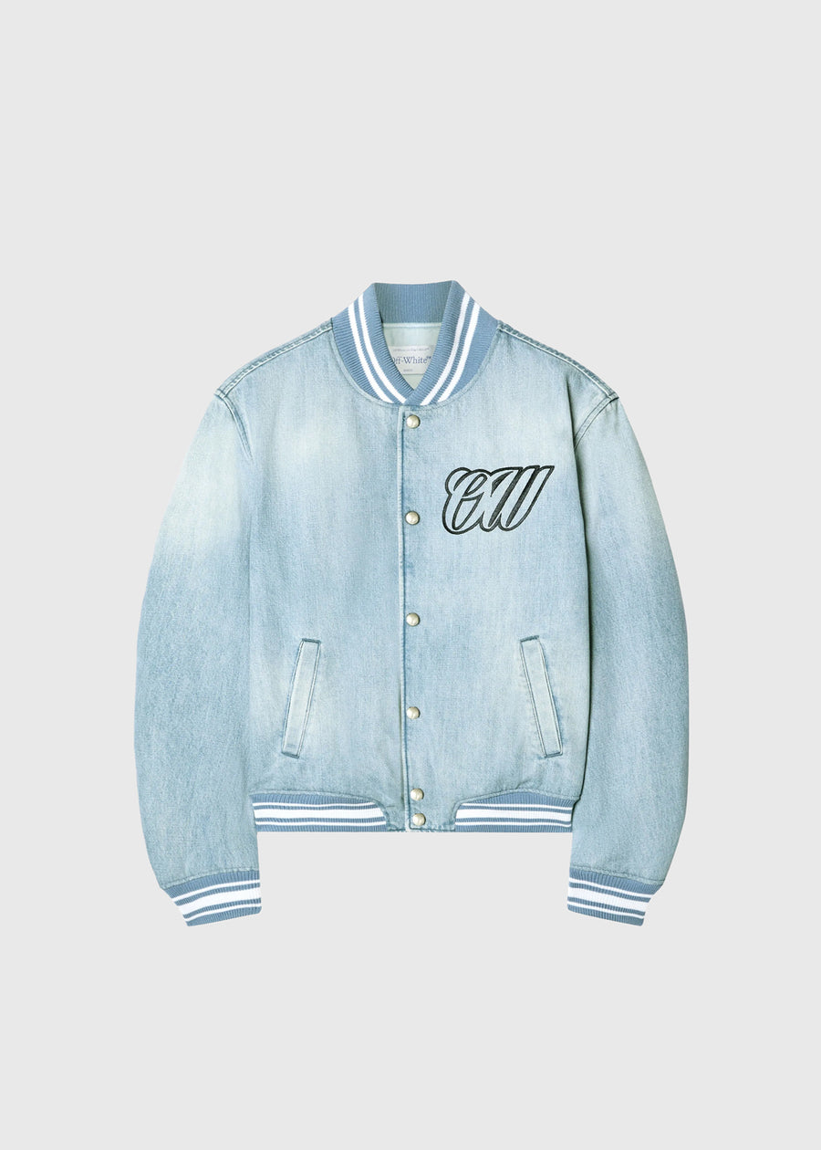 OFF-WHITE Chamarra bomber denim FFW-OWEK006S