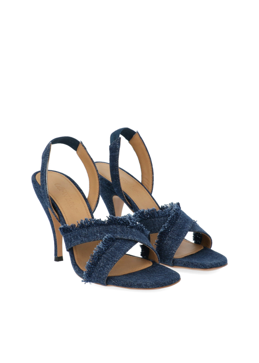Off-White Sandalia Alta denim FFW-OWIH056S