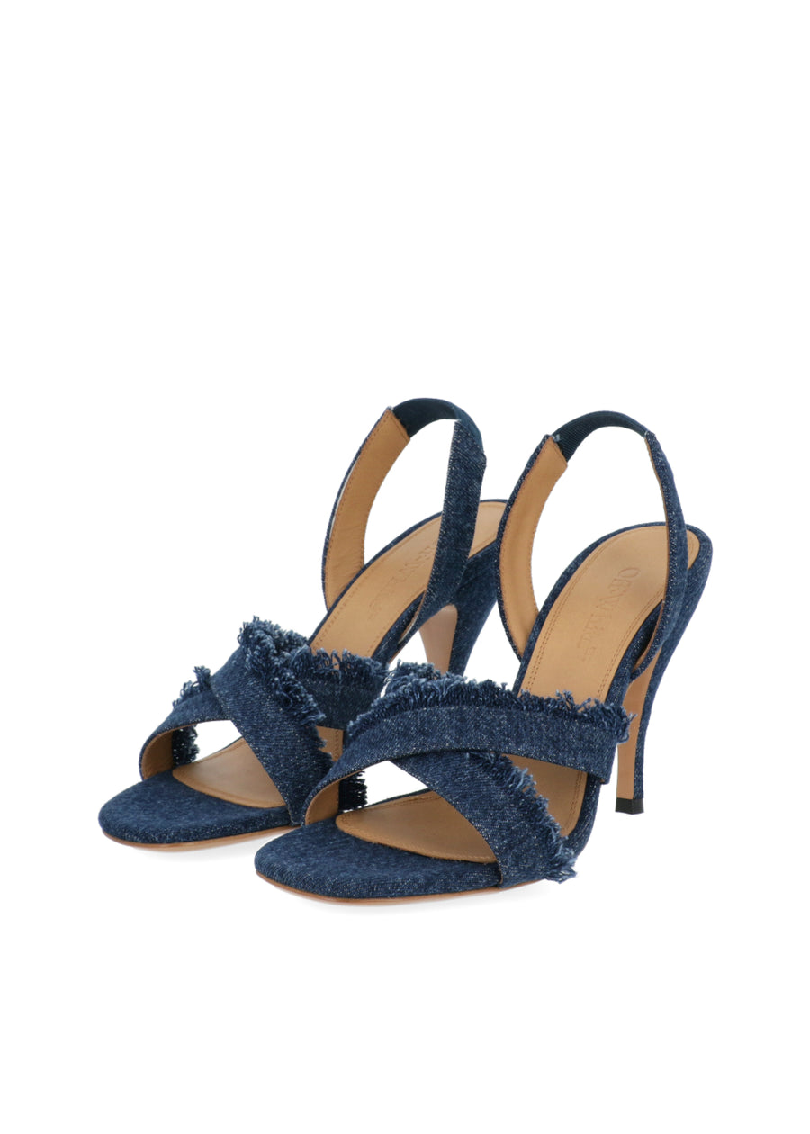 Off-White Sandalia Alta denim FFW-OWIH056S