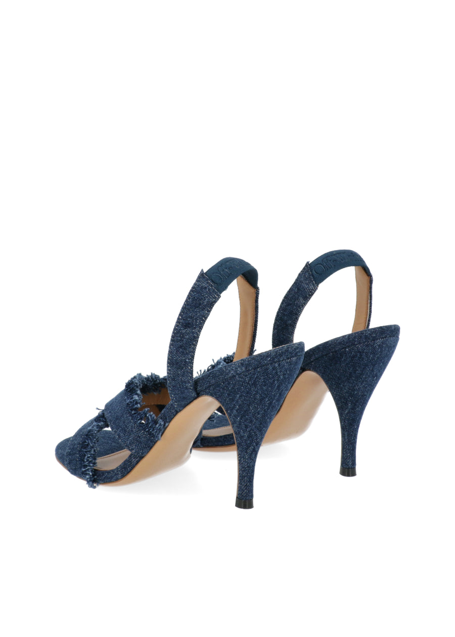 Off-White Sandalia Alta denim FFW-OWIH056S