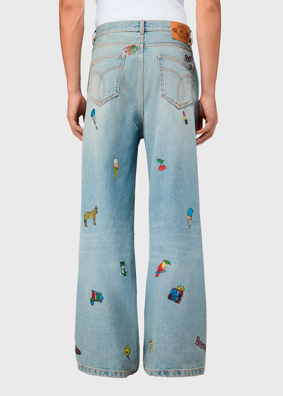 FIORUCCI Jeans estampados FRC-M26SSDJE