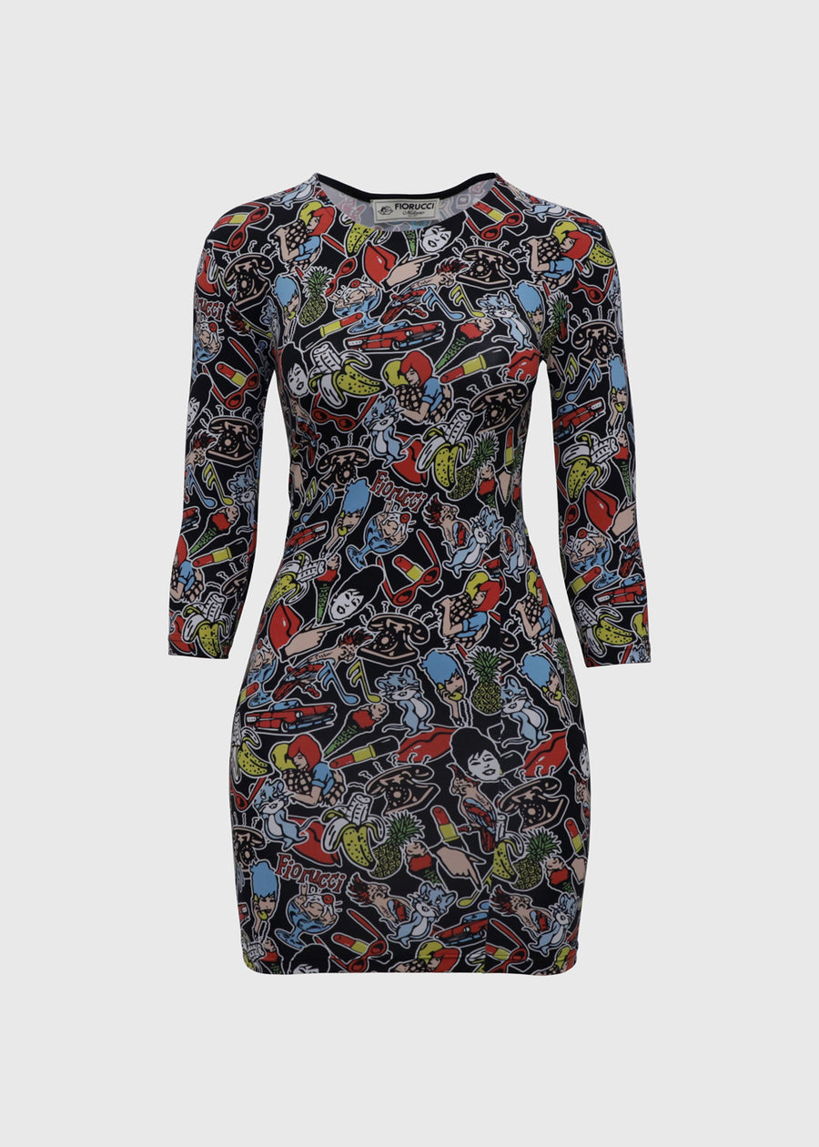 FIORUCCI Vestido Estampado FRC-W26SSDRS