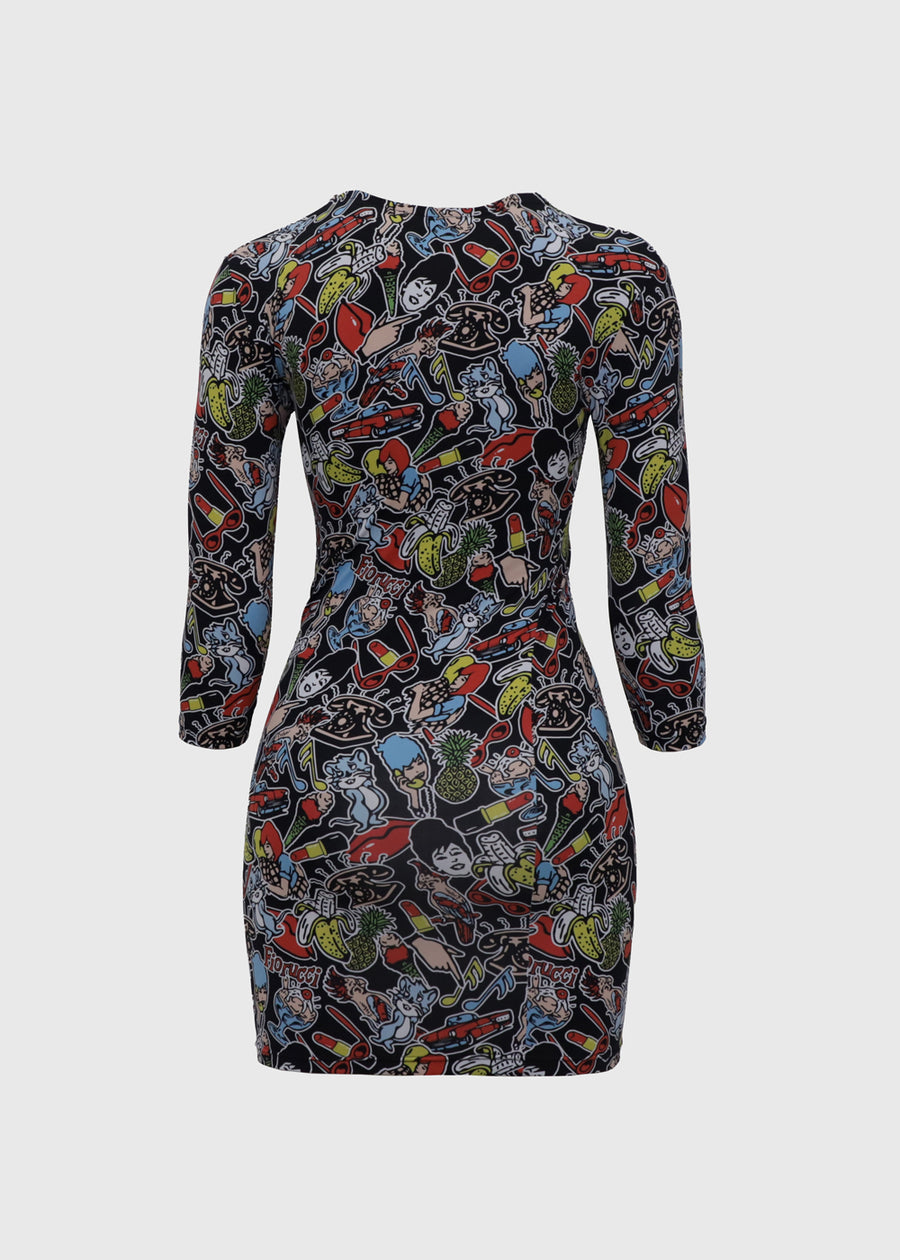 FIORUCCI Vestido Estampado FRC-W26SSDRS
