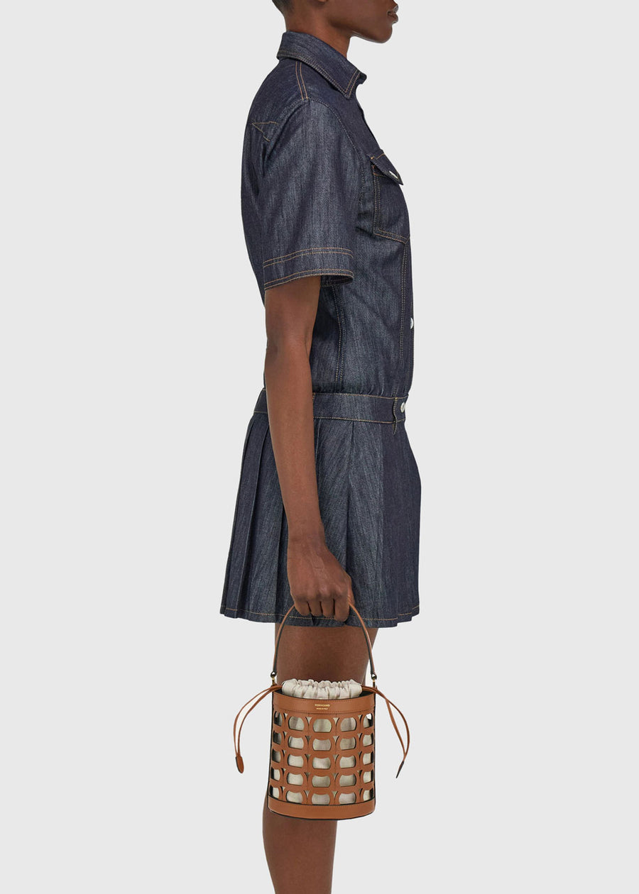 Ferragamo Bolso cubo Gancini FRG-220970