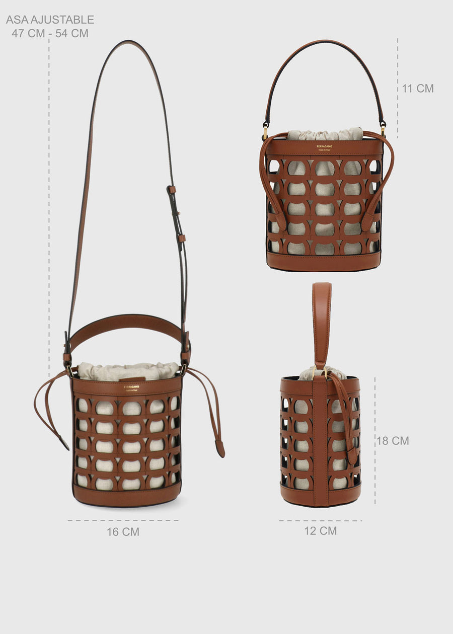 Ferragamo Bolso cubo Gancini FRG-220970