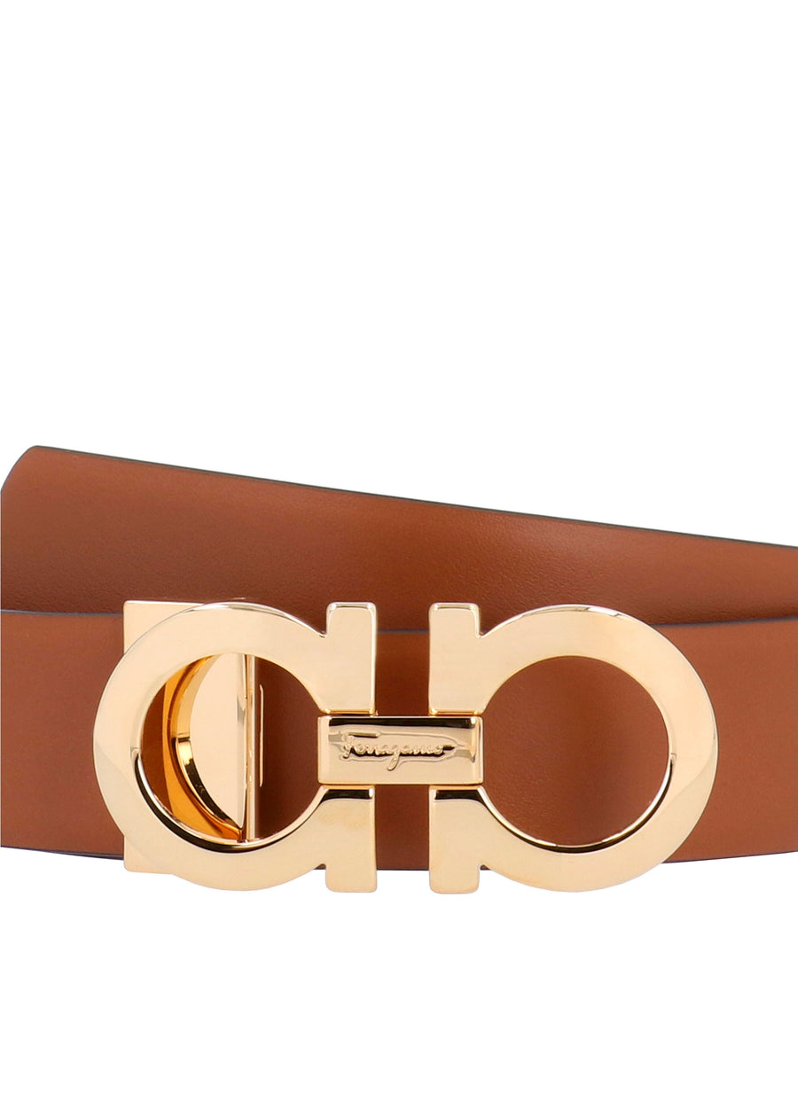 Ferragamo cinturón con hebilla Gancini FRG-23A564