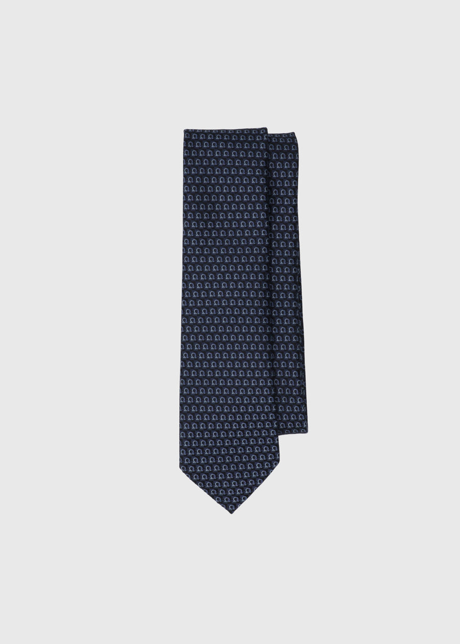 Ferragamo Corbata jacquard Gancini FRG-351225