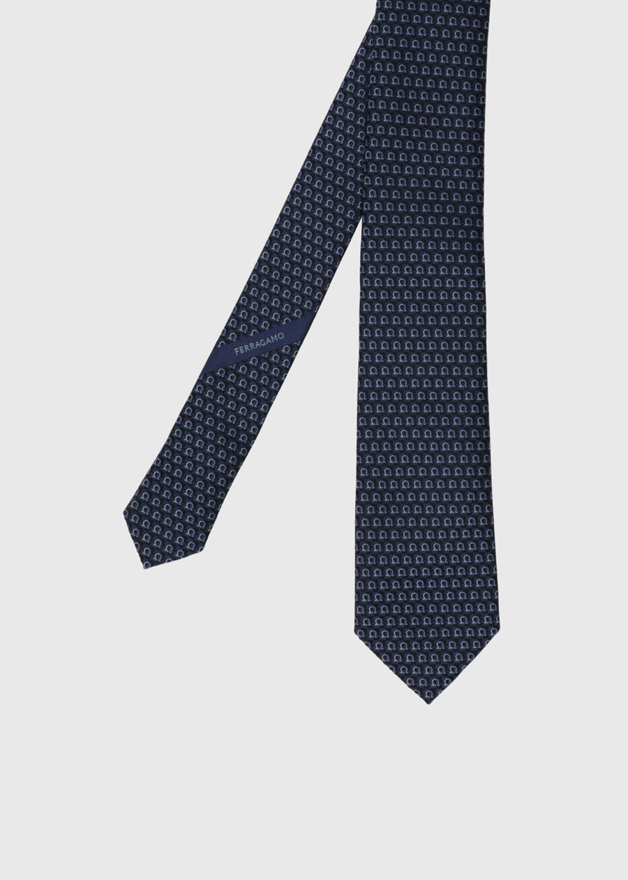 Ferragamo Corbata jacquard Gancini FRG-351225