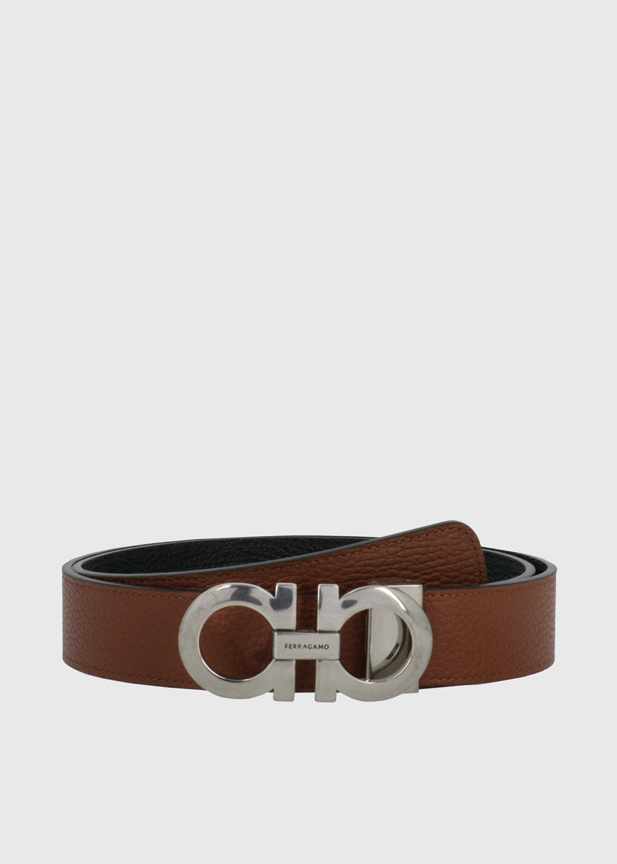 Ferragamo cinturón con hebilla Gancini FRG-675542