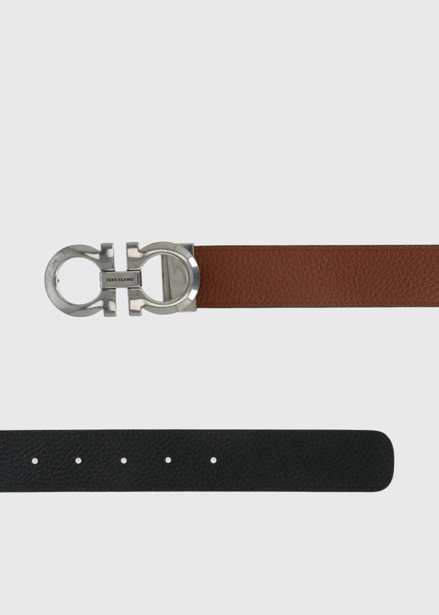 Ferragamo cinturón con hebilla Gancini FRG-675542