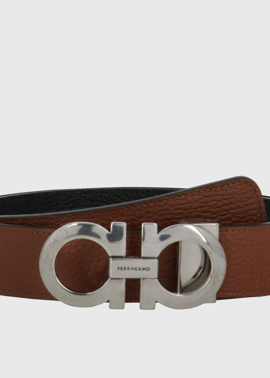 Ferragamo cinturón con hebilla Gancini FRG-675542