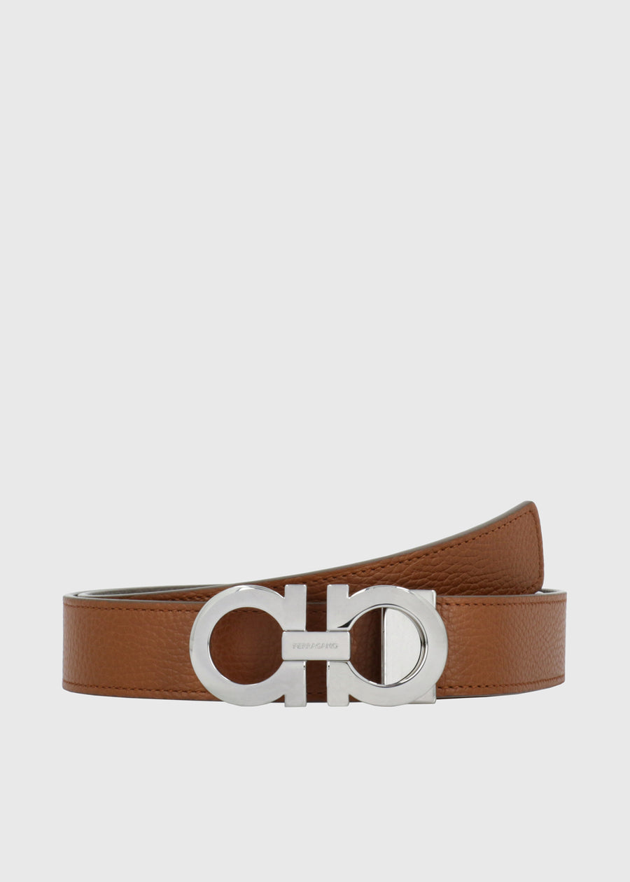 Ferragamo cinturón con hebilla Gancini FRG-675542