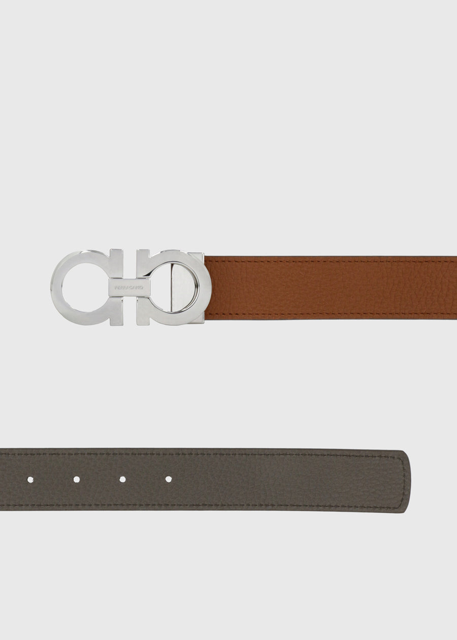 Ferragamo cinturón con hebilla Gancini FRG-675542