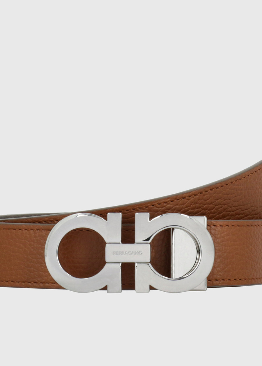 Ferragamo cinturón con hebilla Gancini FRG-675542