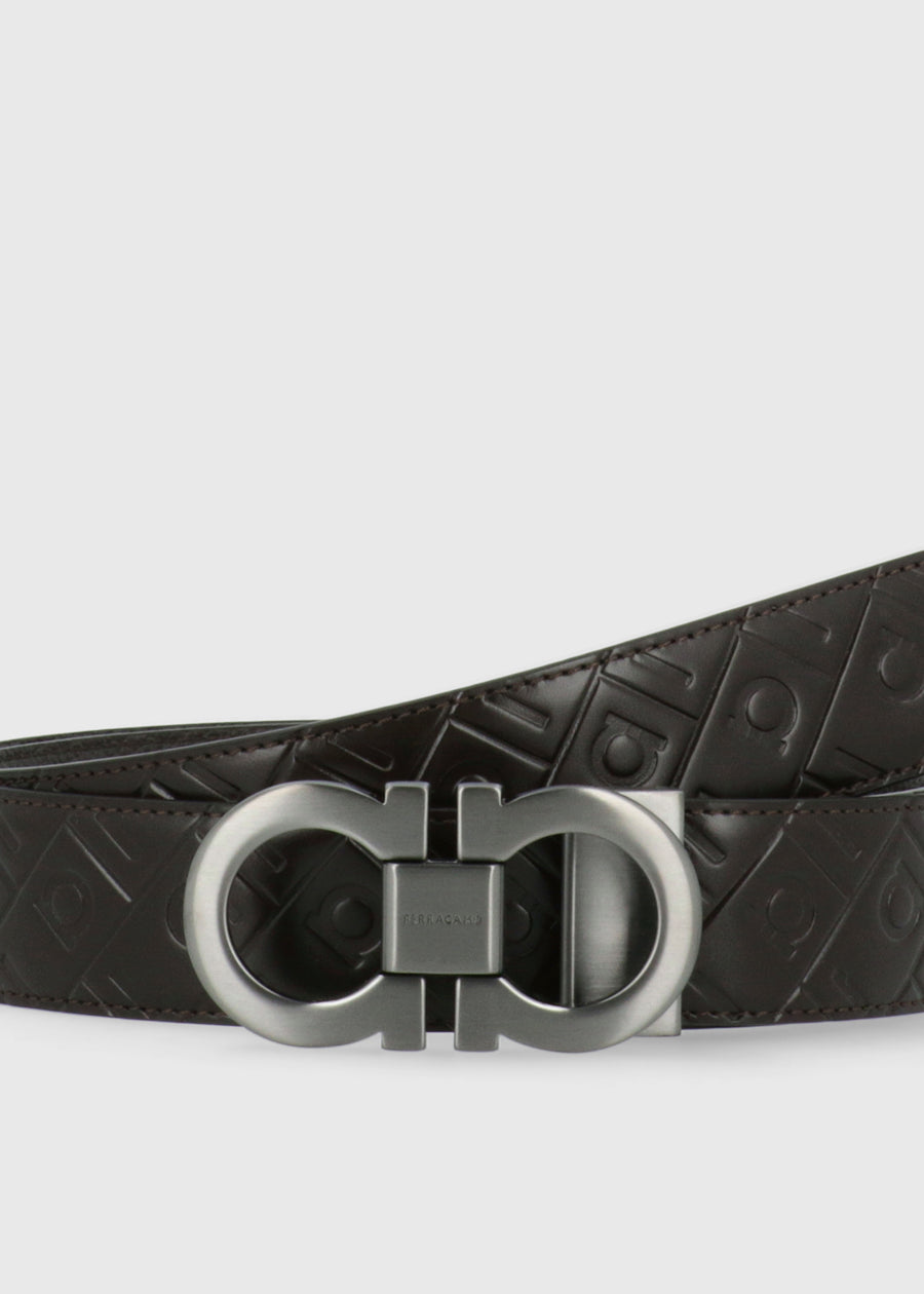 Ferragamo cinturón con hebilla Gancini FRG-679535