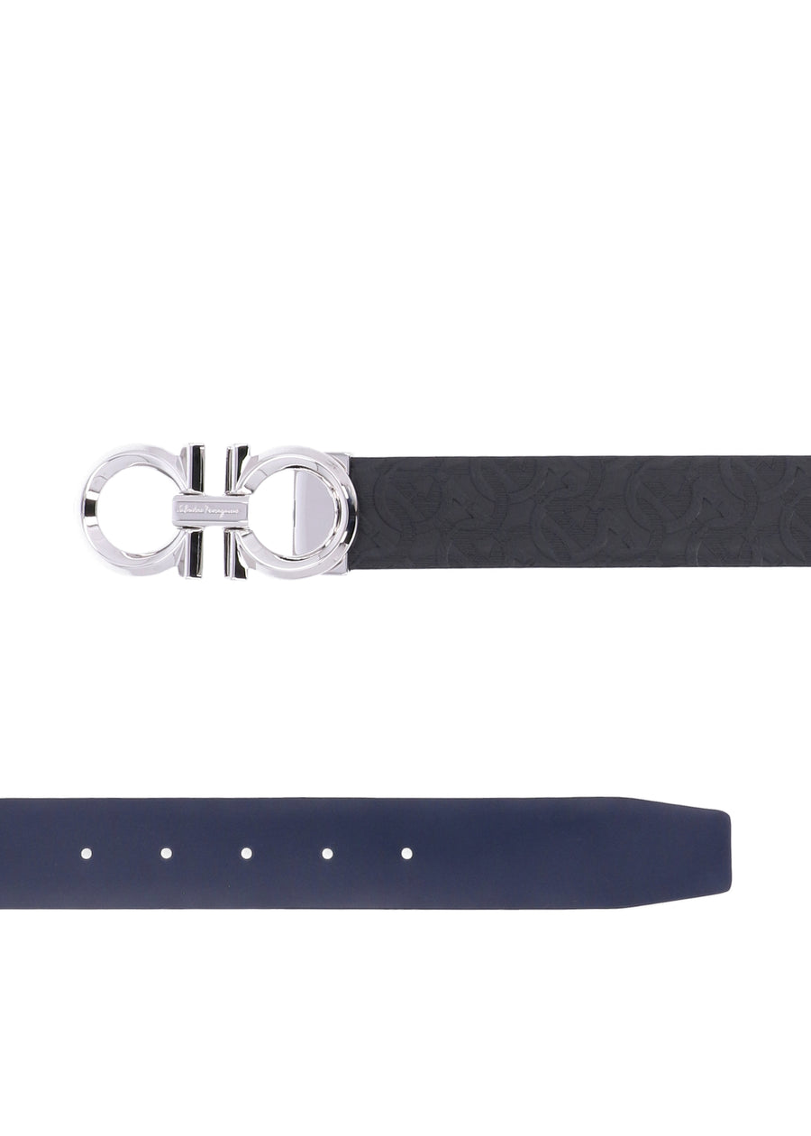 Ferragamo cinturón reversible Gancini FRG-679939
