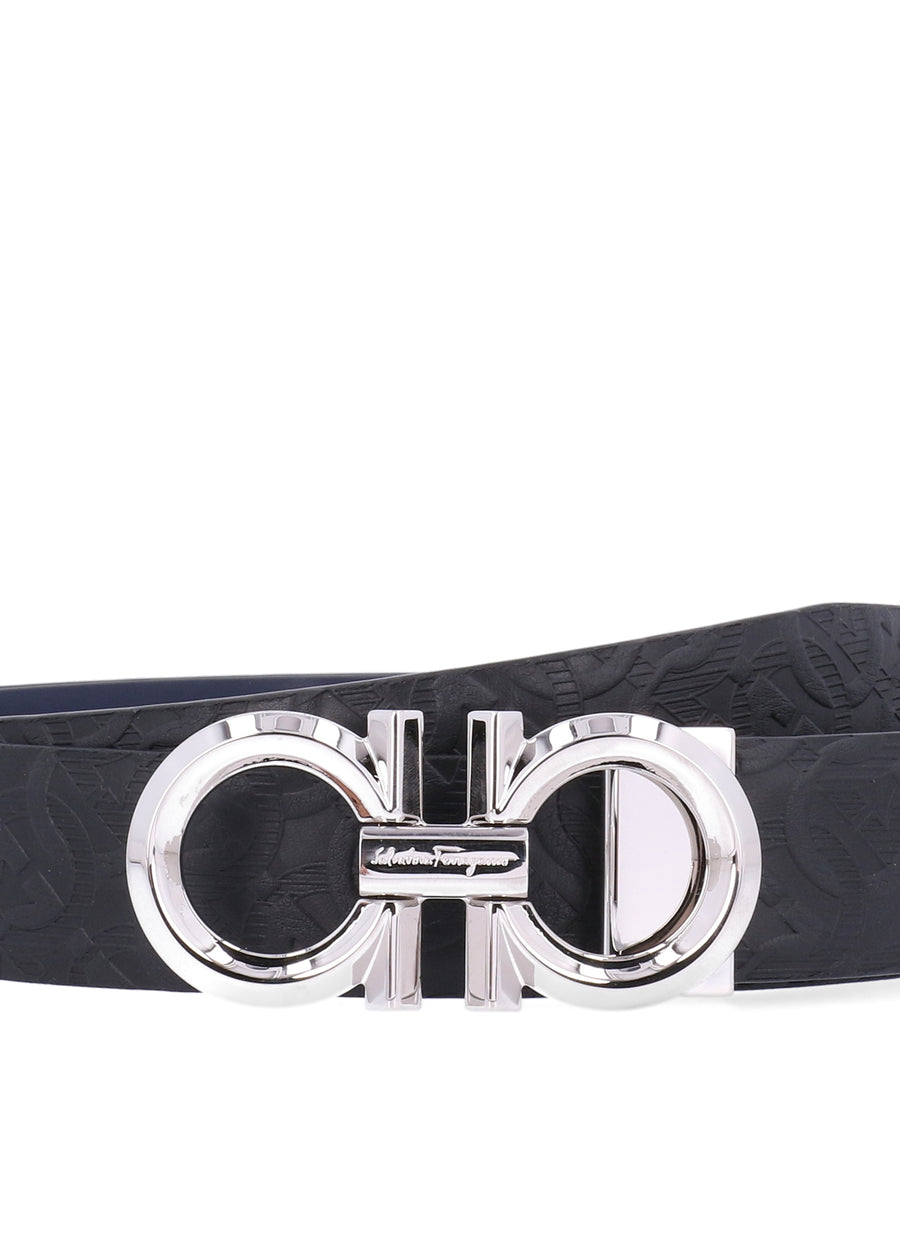 Ferragamo cinturón reversible Gancini FRG-679939