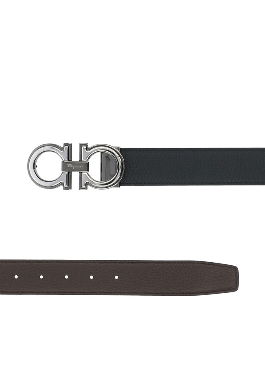 Ferragamo cinturón reversible Gancini FRG-67A254