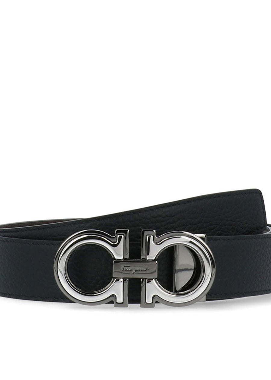 Ferragamo cinturón reversible Gancini FRG-67A254