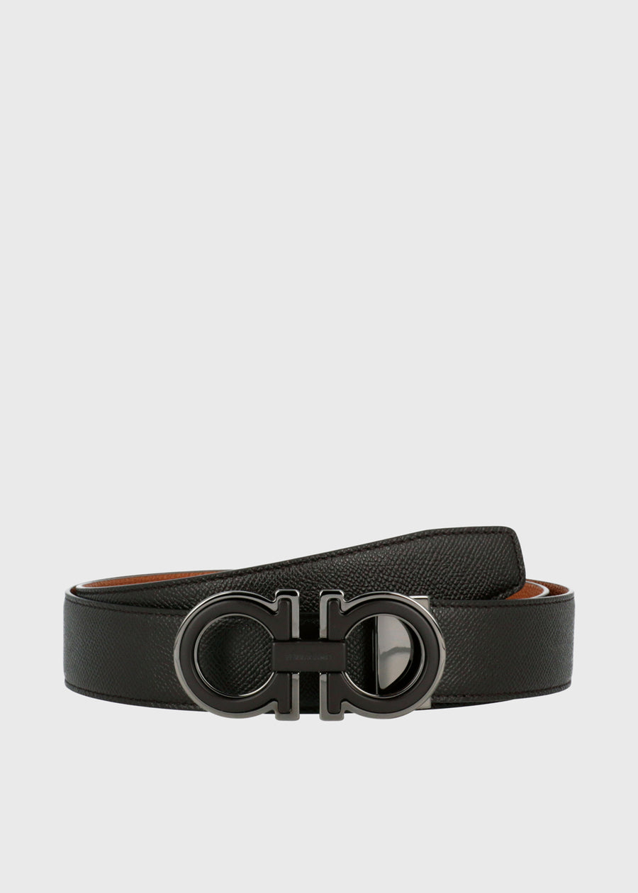 Ferragamo cinturón reversible Gancini FRG-67A254