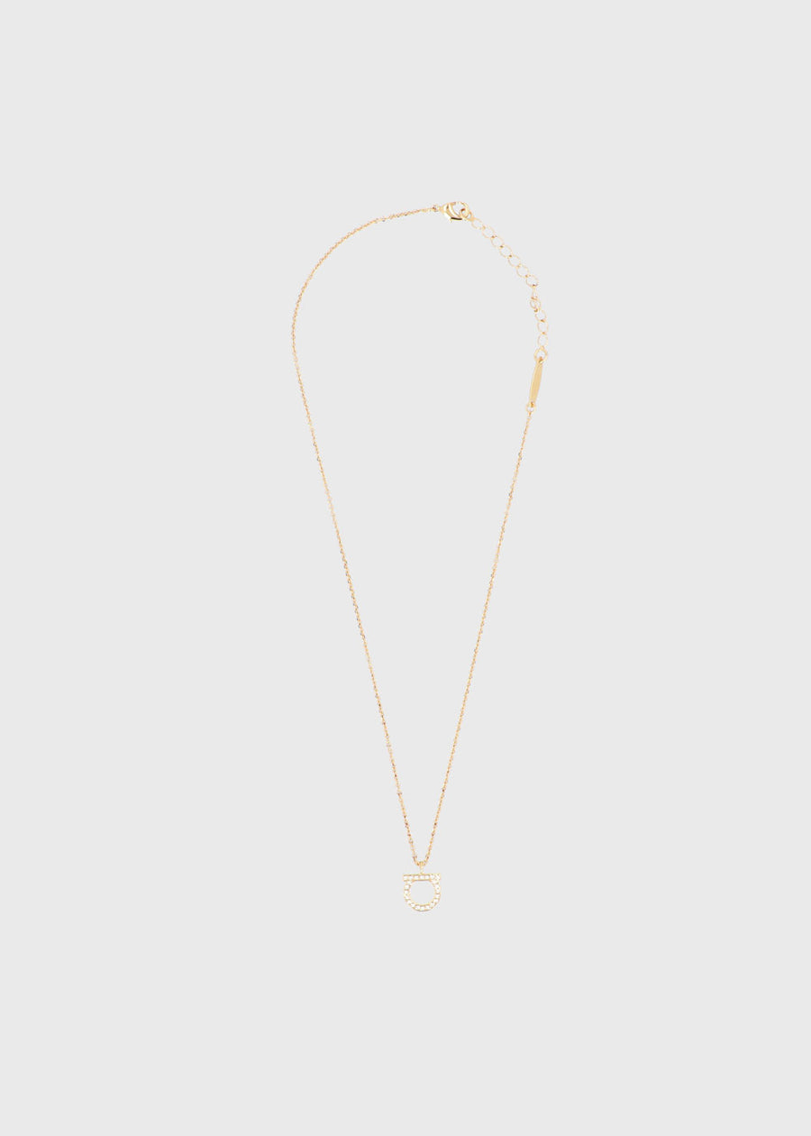 Salvatore Ferragamo collar Gancini con cristales FRG-760132