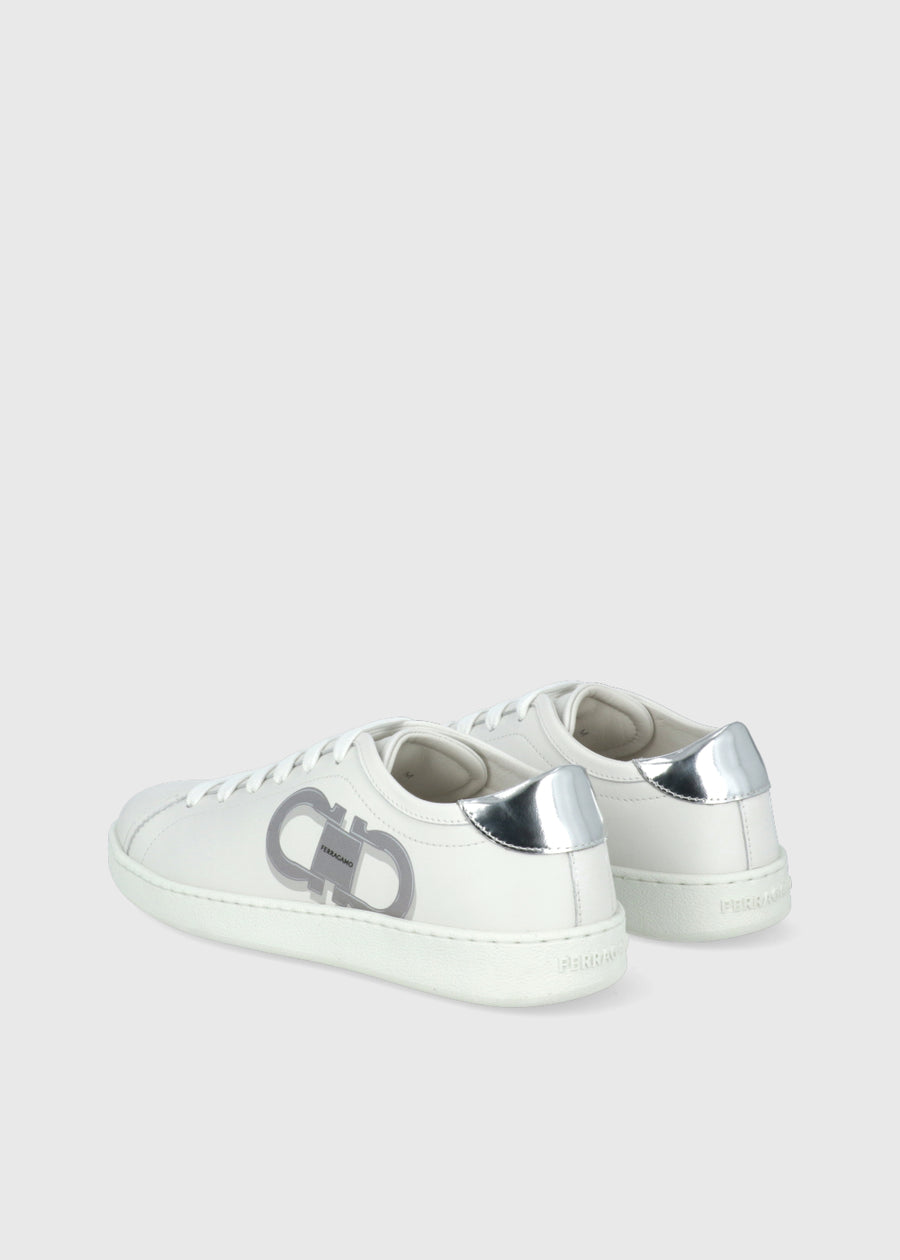 Ferragamo Sneakers doble Gancini FRG-BRANDY1