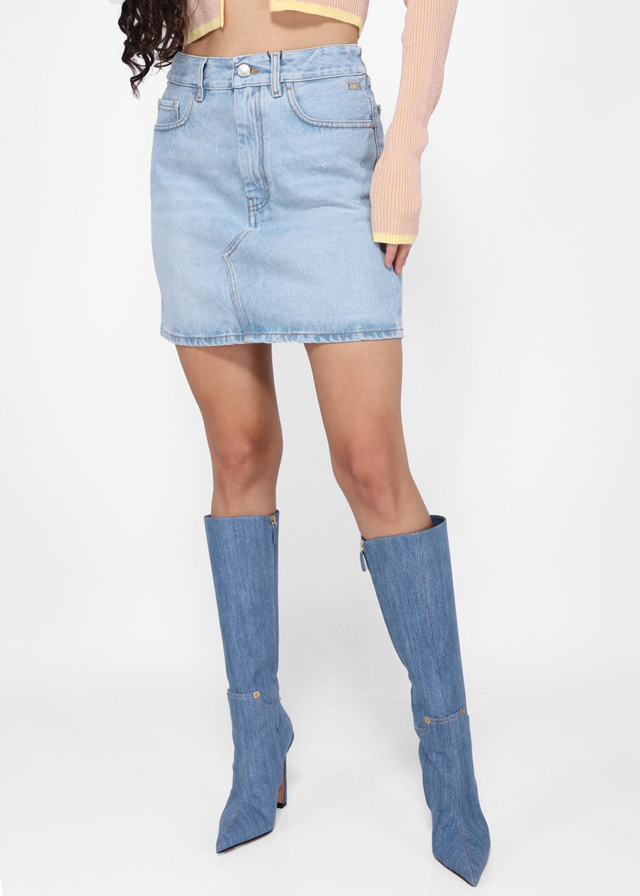 GCDS Falda denim GCD-W2302DA0