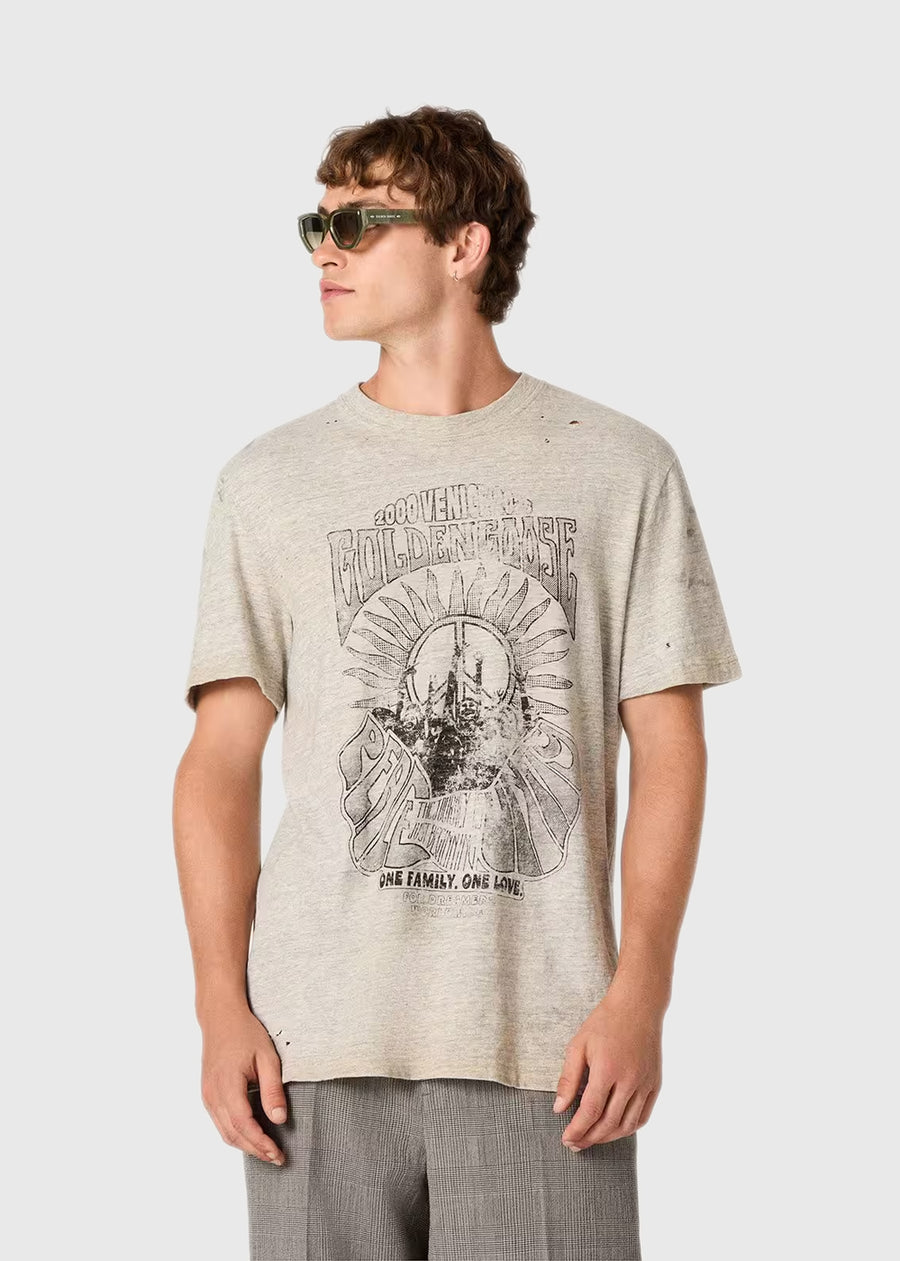 Golden Goose T-Shirt para hombre con estampado GLG-GMP01220