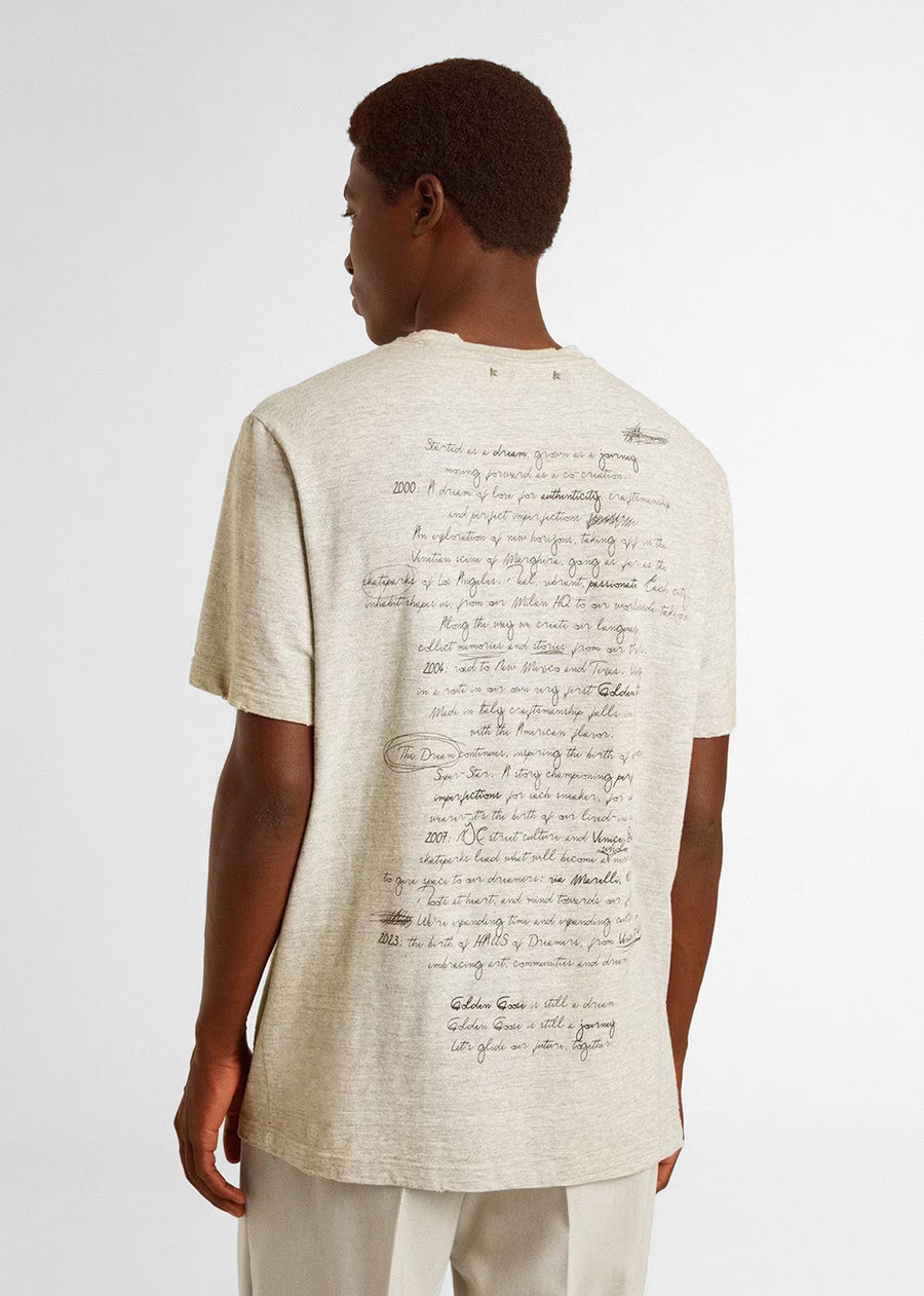Golden Goose T-Shirt para hombre con estampado GLG-GMP01220