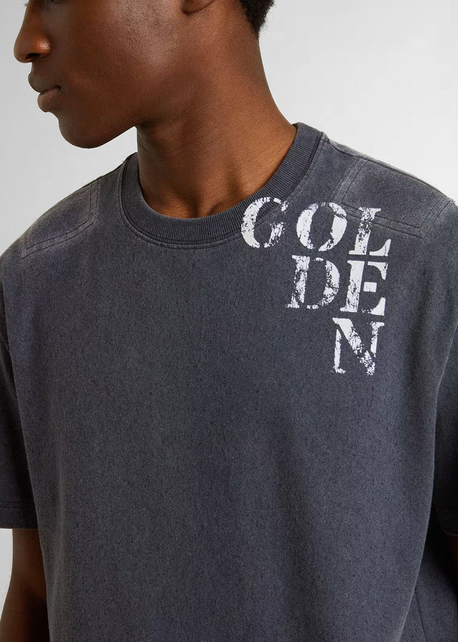 Golden Goose T-Shirt para hombre con estampado GLG-GMP01220