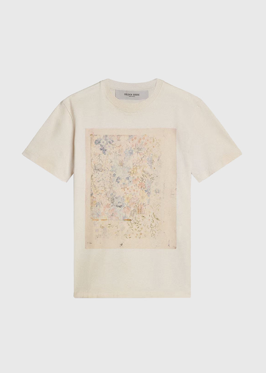 Golden Goose T-Shirt para mujer con estampado GLG-GWP01220