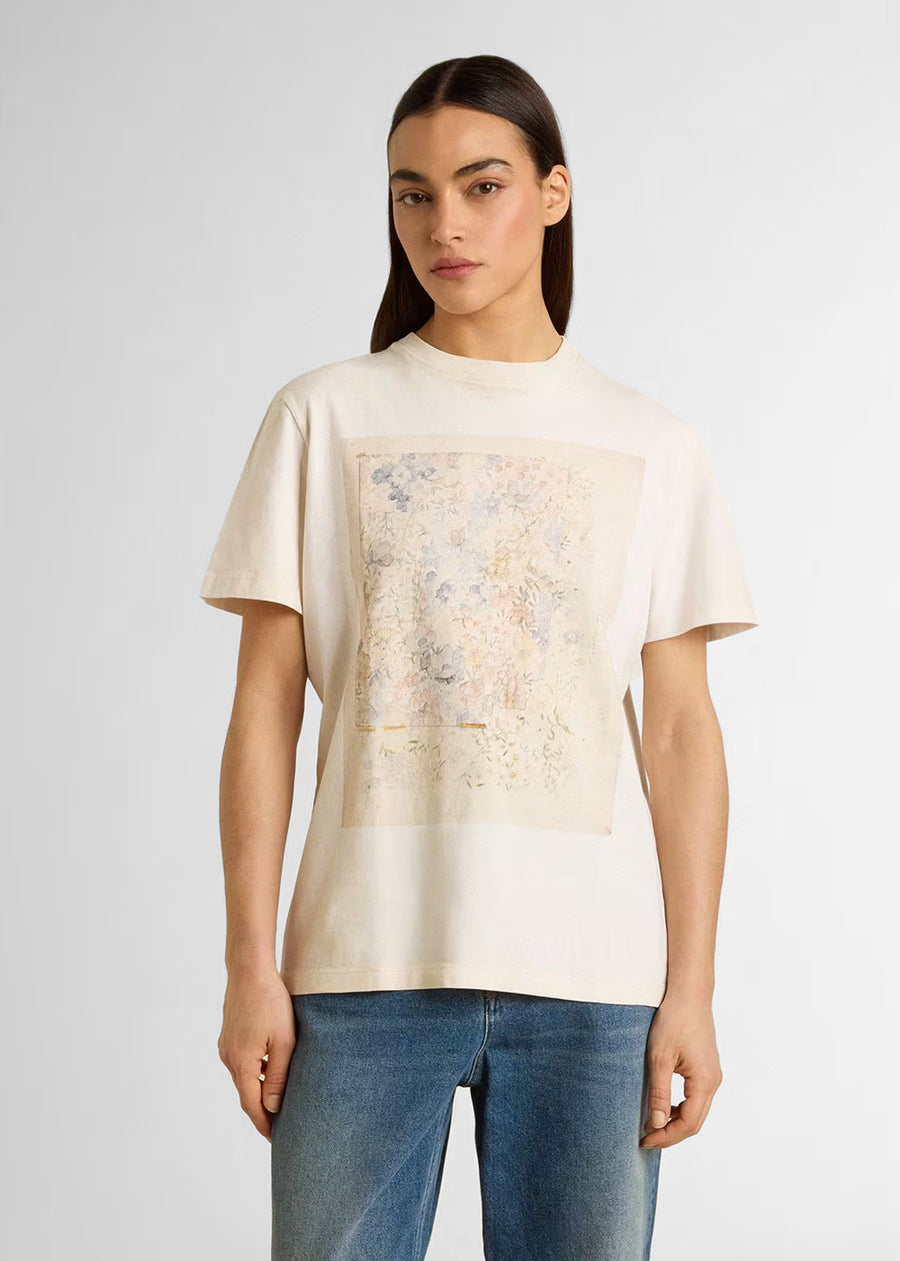 Golden Goose T-Shirt para mujer con estampado GLG-GWP01220