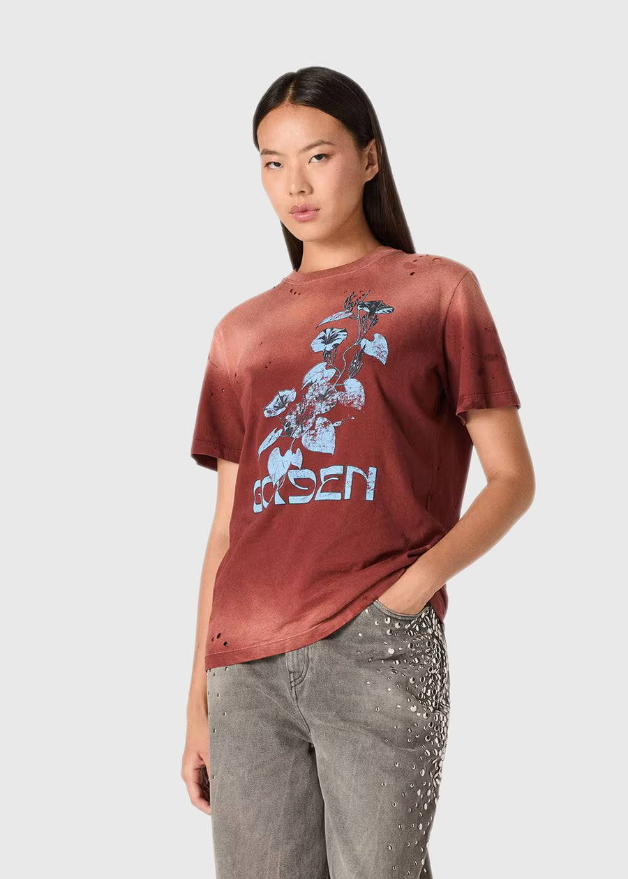 Golden Goose T-Shirt para mujer con estampado GLG-GWP01220