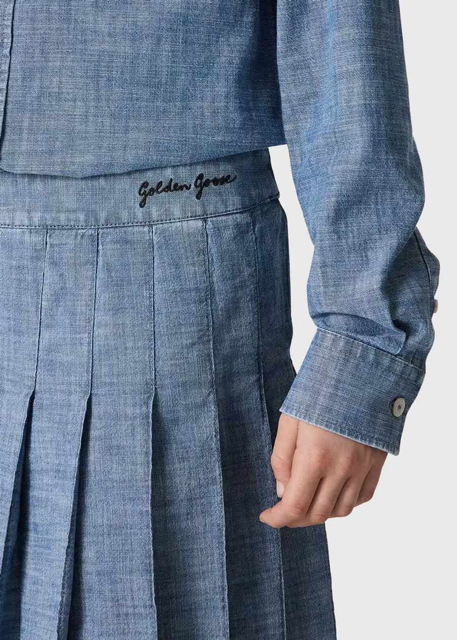 Golden Goose Falda tableada Kids GLG-P02613