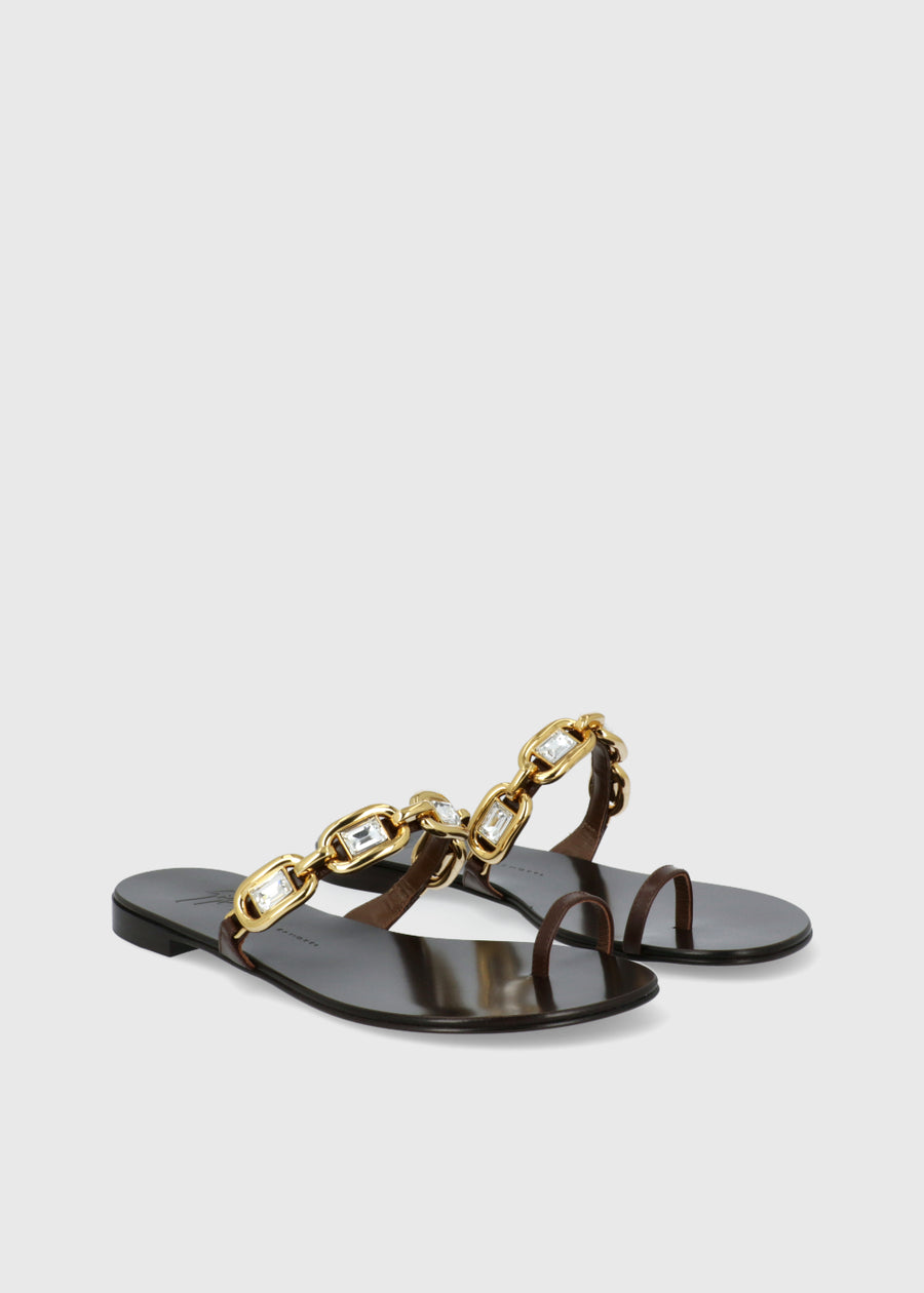 Giuseppe Zanotti Sandalias Planas Chain GSZ-E600021