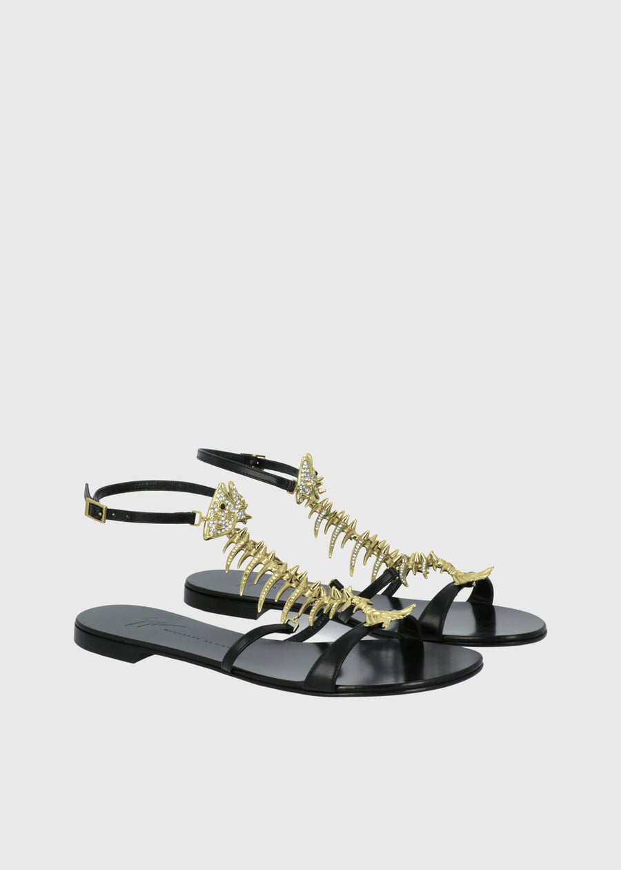 Giuseppe Zanotti Sandalias Planas Fishbone GSZ-E600029