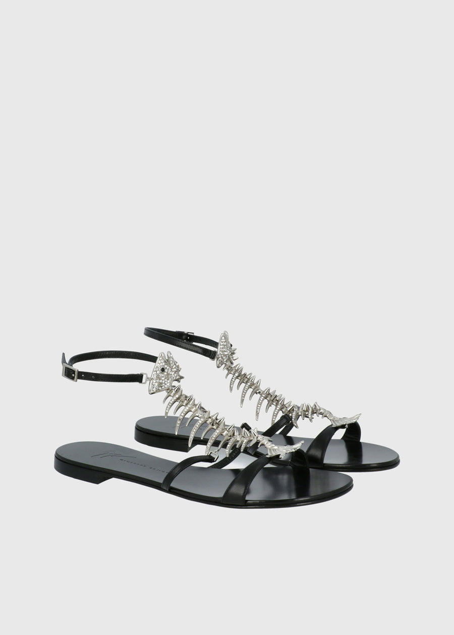 Giuseppe Zanotti Sandalias Planas Fishbone GSZ-E600029