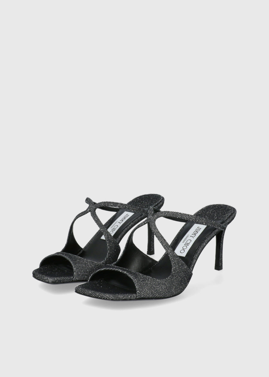 Jimmy Choo Sandalias Anise Glitter Slide JCH-ANISE75